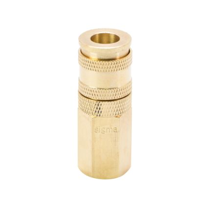 Соединение быстросъемное усиленное с фиксатором 1/4&amp;quot; (латунь) Sigma (7021641) - 1