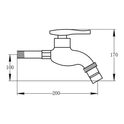 Кран поливной Potato P4178 - 2