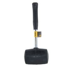 Киянка резиновая чёрная 900г металлическая обрезиненная рукоятка SIGMA (4317501)