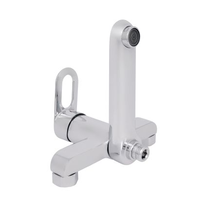 Змішувач для ванни Lidz Latwa 0061 з поворотним виливом та душовим гарнітуром (k35) Chrome LDLAT0061CRM48992 - 4