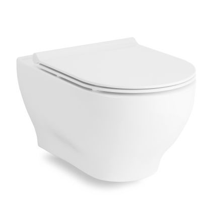 OLIVA Rectangular унітаз 525*365*400мм підвісний в комплекті з сидінням Slim slow-closing - 1