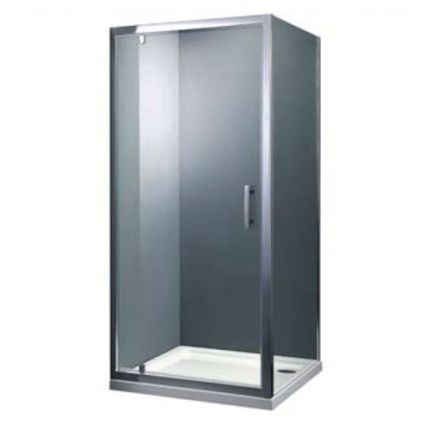 Душова кабіна Primera FRAME 900х900х1900 розпашна реверсивна хром, скло сіре без піддону SHRG56906 - 1