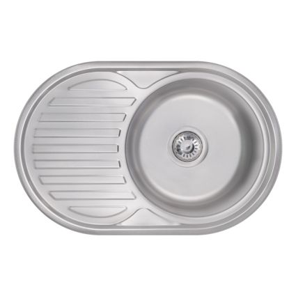Мийка з нержавіючої сталі Satin LIDZ7750SAT - 1