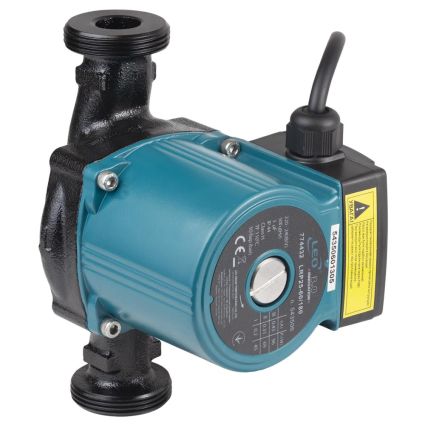 Насос циркуляційний Aquatica 774432 96Вт Hmax 6м Qmax 66л/хв Ø1½&amp;quot; 180мм + гайки Ø1&amp;quot; Leo 3,0 - 1