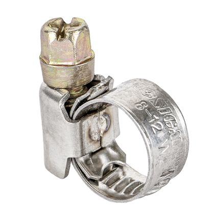 Хомут червячный нержавеющий 9мм D8-12мм 25шт Sigma (2510001) - 4