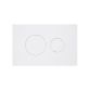 Клавіша змиву Qtap Standard 152x236x28 мм, White, кругла QTSTD164W49468 - 1