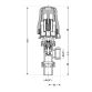 Кран RTL Standart кутовий 1/2&amp;quot; ВЗ TAS01515 Thermo Alliance - 2