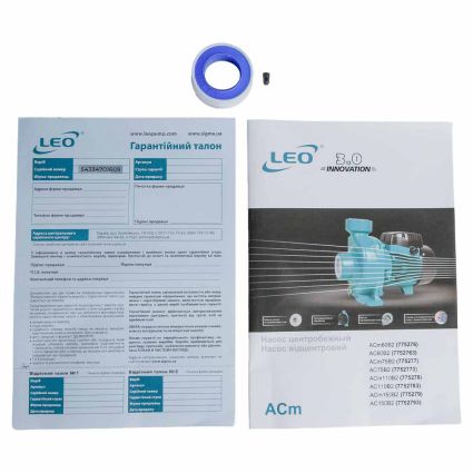 Насос відцентровий 1.5 кВт Hmax 22м Qmax 500л/хв 2&amp;quot; LEO 3.0 (775279) - 5