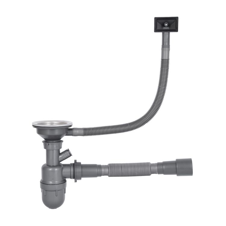 Кухонна мийка Brinex 6060-L 0,6 мм Satin (BRIN6060LSAT06) - 7