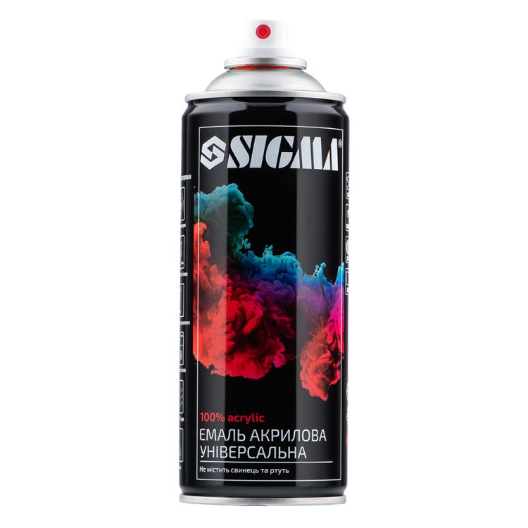 Емаль аерозольна акрилова флуоресцентна 400мл RAL 2005 (Помаранчевий) SIGMA (2736121) - 2