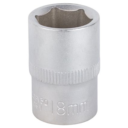 Насадка шестигранна коротка 1/2&amp;quot; 18мм CrV mid Sigma (6071181) - 1