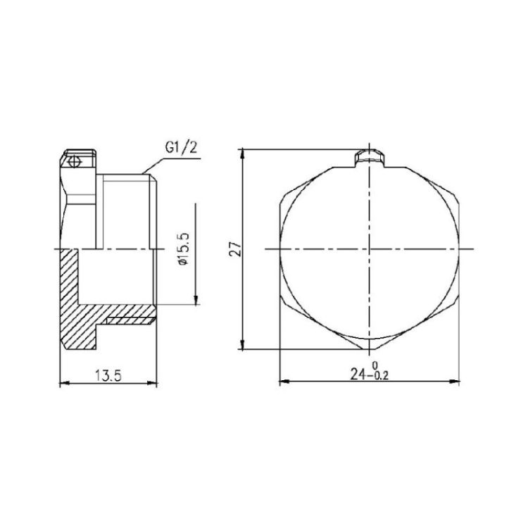 Заглушка SD Forte 1/2&amp;quot; НР - 2