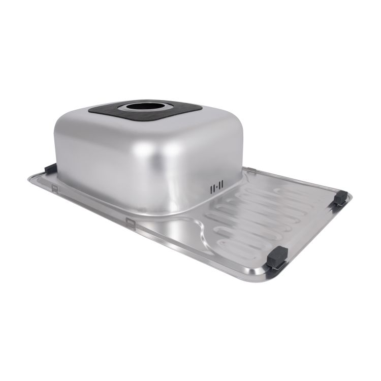 Кухонна мийка Brinex 6642 0,8 мм Satin (BRIN6642SAT08) - 5