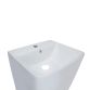 Комплект Qtap Tern: Раковина напольная моноблок 440х380х830 мм White + Донный клапан PU02O - 4