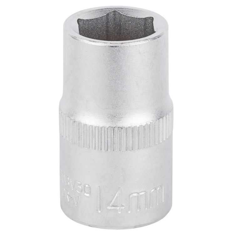Насадка шестигранная короткая 1/2&amp;quot; 14мм CrV mid Sigma (6071141) - 1