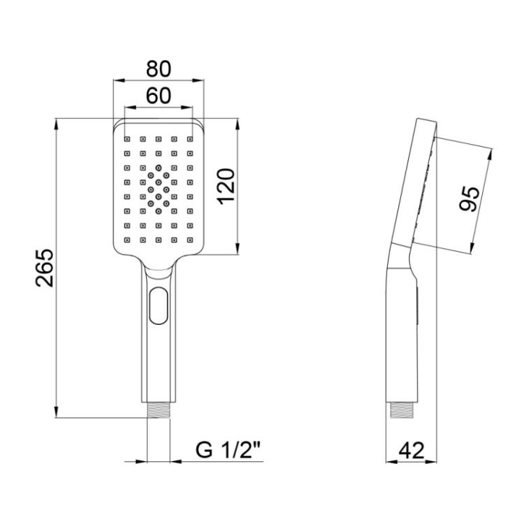 Лійка для ручного душу Qtap Rucni A121N3KCC - 2