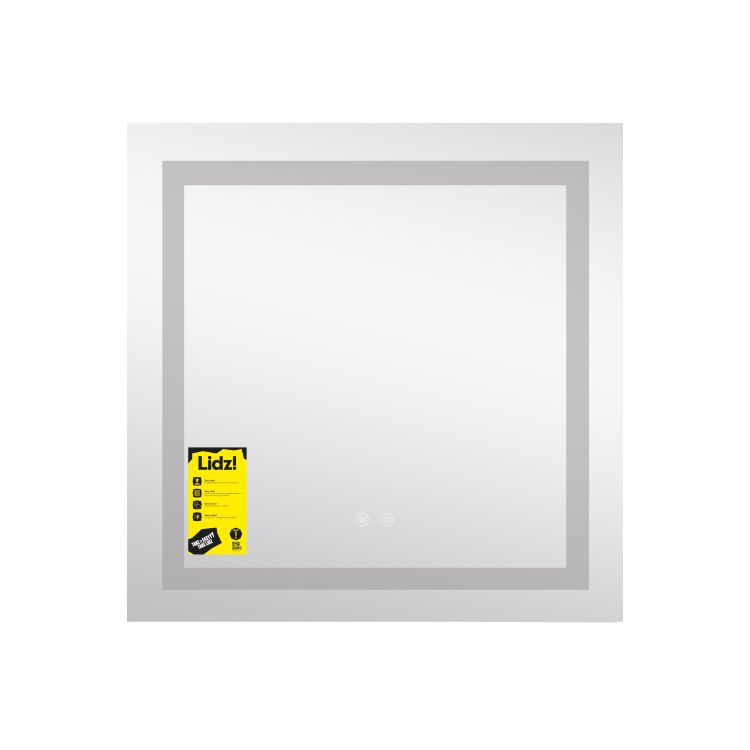 Дзеркало Lidz Kubis (KU1) 700х700 з LED-підсвічуванням Touch, з антизапотіванням, з димером, рег. яскравості LDKU70070049287 - 3