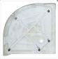 Поддон акриловый полукруглый мелкий KO&amp;amp;PO white 7122 T 90*90 - 2