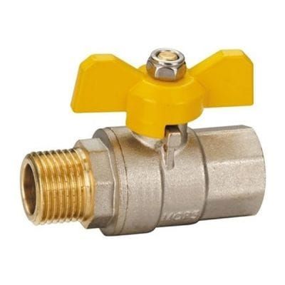 Кран кульовий HLV 3/4 зовнішня/внутрішня - 1