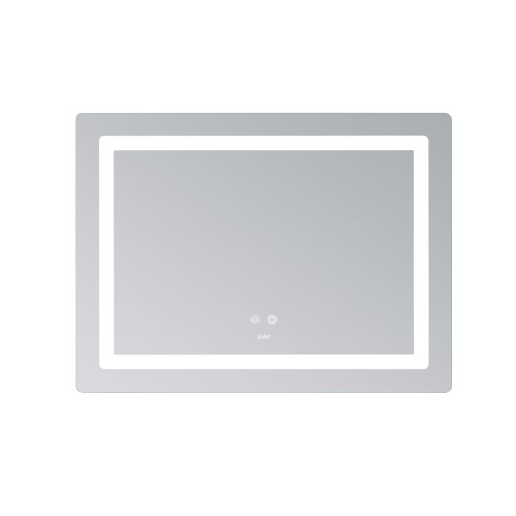 Дзеркало Lidz Kubis (KU2) 800х600 з LED-підсвічуванням Touch, з антизапотіванням, з димером, рег. яскравості LD78LF904806048446 - 4