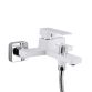 Змішувач для ванни Gemini (з душовим гарнітуром) QTGEM259CRW45683 Chrome/White Qtap - 3