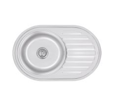 Кухонна мийка Brinex 7750 0,8 мм Satin (BRIN7750SAT08)
