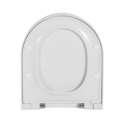 Qtap Сидіння для унітаза (Robin 490, Scorpio 490) 430x363x60 мм, White, з мікроліфтом, Slim Duroplast, MagLock QTSC179W48915 - 3