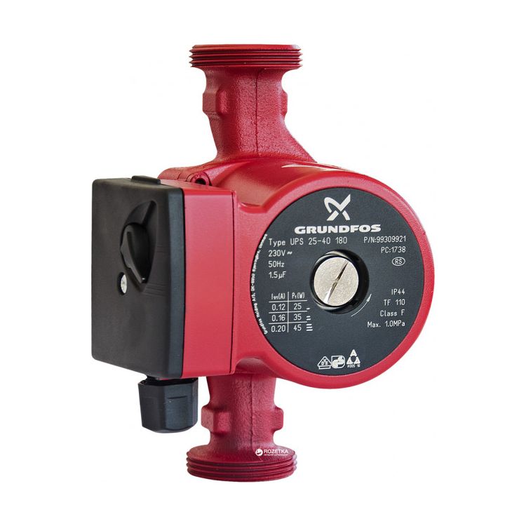 Насос циркуляционный GRUNDFOS UPS-25-40/180 - 1