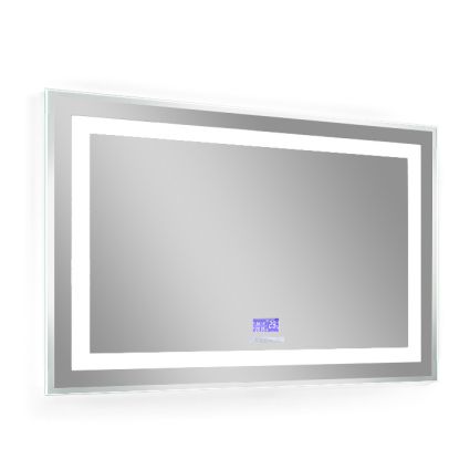 Зеркало 80*70см, с подсветкой, bluetooth, дата, время, температура, радио (мебель под умывальник VERITY LINE) - 1
