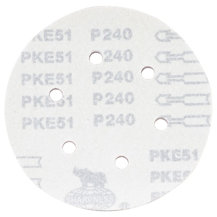 Шлифовальный круг 6 отверстий Ø150мм P240 (10шт) Sigma (9122311) - 2