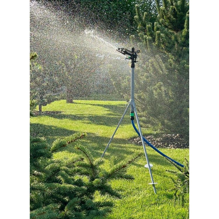 Дождеватель Presto-PS ороситель импульсный для огорода на 2 форсунки с резьбой 1 дюйм (6015) - 15