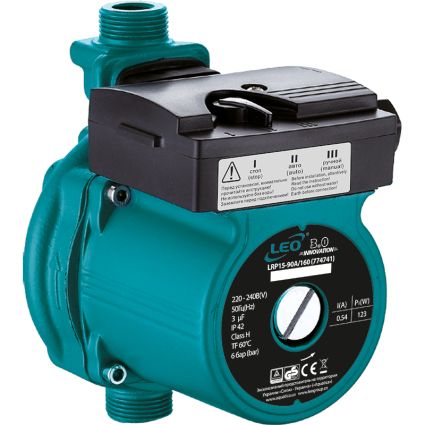 Насос підвищення тиску 15-90А/160 +гайки Ø1/2&amp;quot; 25л/хв 123Вт 774741 - 1