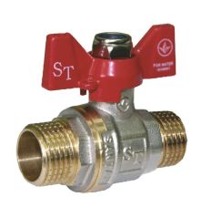 Кран кульовий SANTAN 1/2" Professional метелик зовнішня/зовнішня