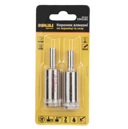 Коронки алмазные по керамике и стеклу Ø16мм Sigma (1541161) - 6
