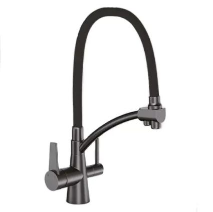 Змішувач д/кухонної мийки G4398-19 із підключенням до фільтру та гнучким виливом GAPPO - 1