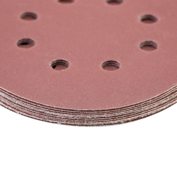 Шлифовальный круг 8 отверстий Ø125мм P240 (10шт) Sigma (9122711) - 4