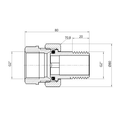 Американка белая прямая 2&amp;quot; SF190W50 Forte - 2