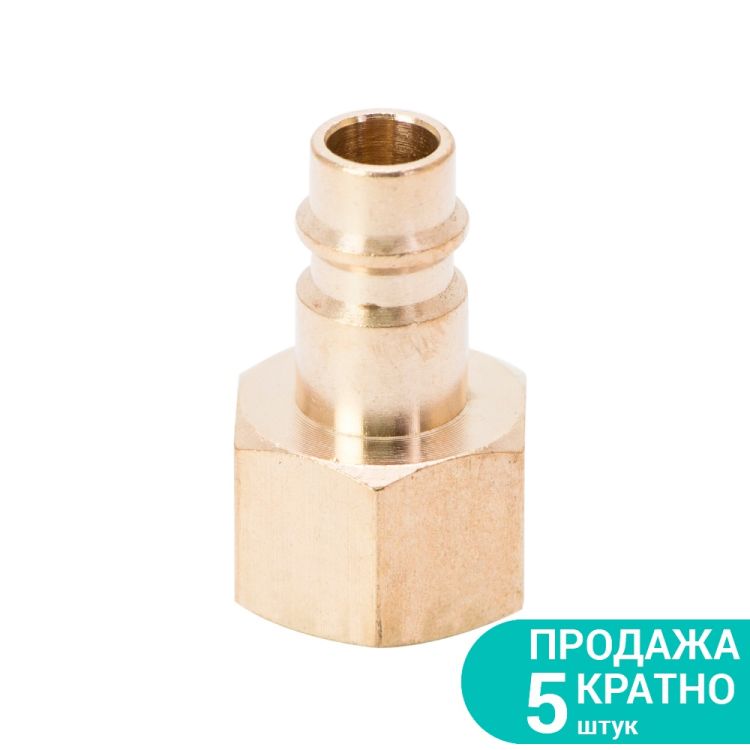 Штуцер с внутренним резьбовым соединением 3/8&amp;quot; (латунь) Sigma (7022551) - 1