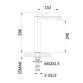 Смеситель для раковины Presto высокий QTPRE269CRW45577 Chrome/White Qtap - 2