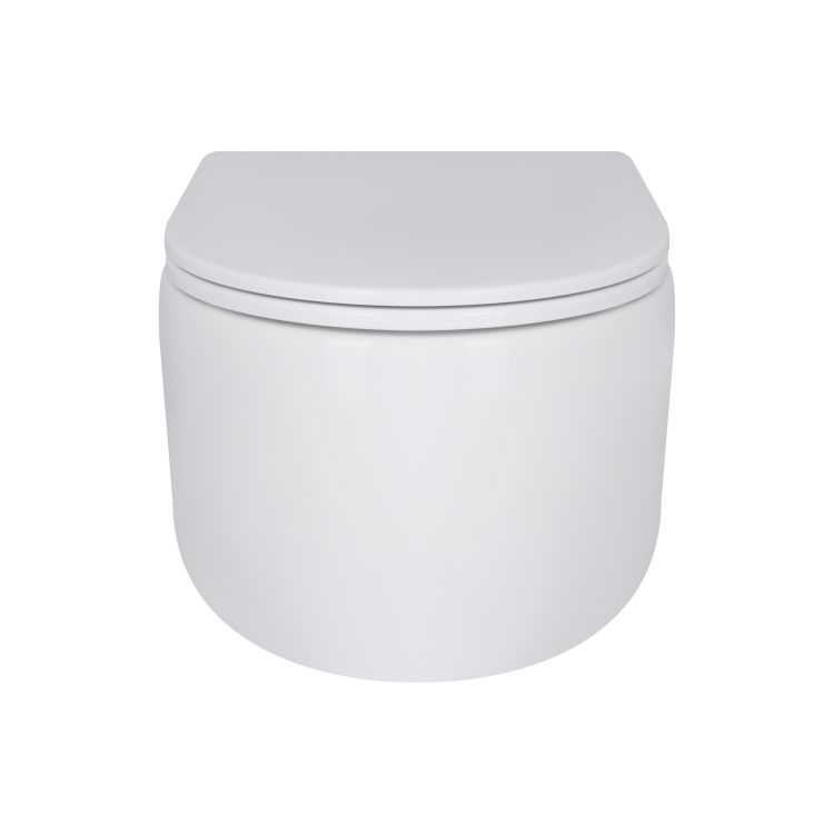 Унитаз подвесной Qtap Taurus безободочный с сиденьем Soft-close QT2433084EUQW - 4