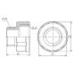 Переход SD Forte 1/2&amp;quot;х3/8&amp;quot; ВН - 2