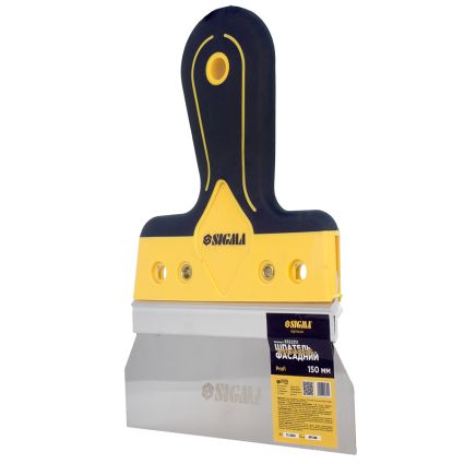 Шпатель нержавіючий фасадний Profi 150мм Sigma (8322311) - 5