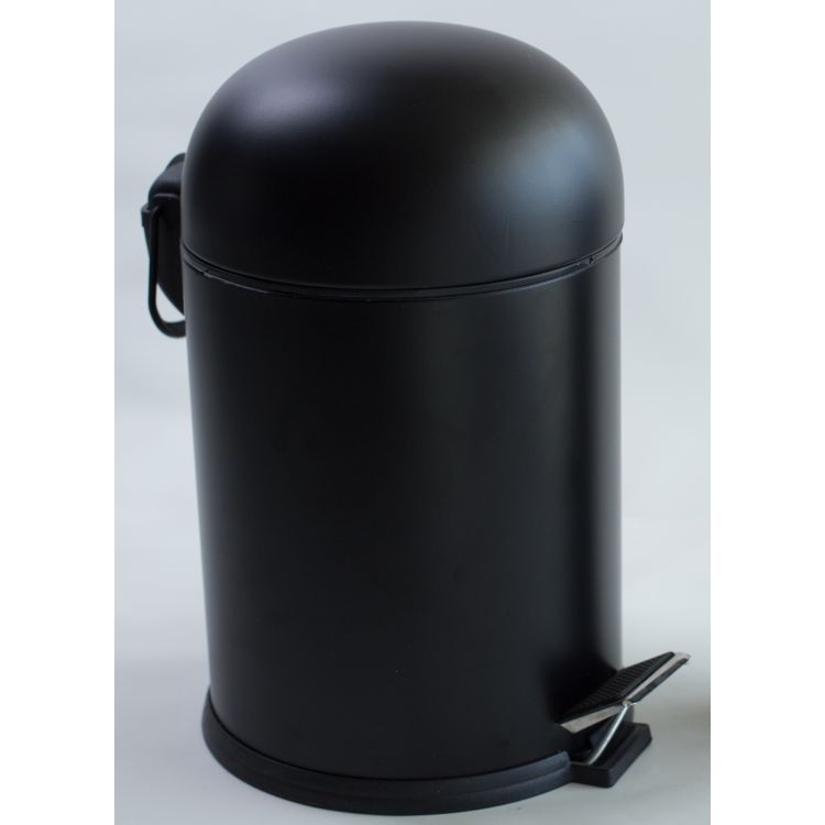 BON Відро для сміття з педаллю 5Л, колір чорний - 1