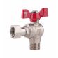 Кран кульовий кутовий з накидною гайкою Forte 224W 1/2в х 1/2н SF224W15 - 1