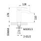 Змішувач для раковини Swan Cascada QTSWA270CRW45568 Chrome/White Qtap - 2