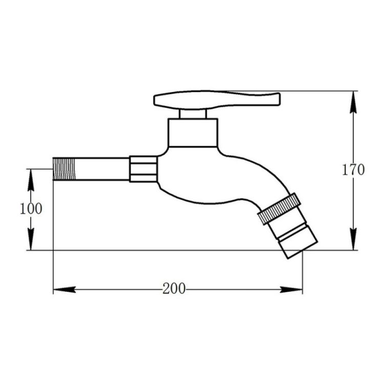 Кран поливной Potato P4178 - 2