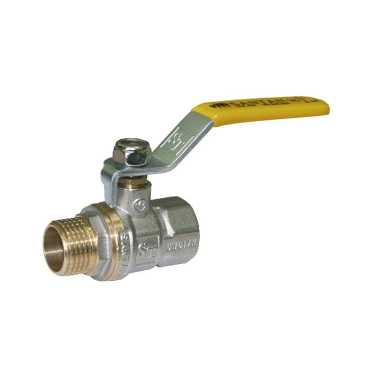 Кран кульовий газовий SANTAN 1&amp;quot; Professional ручка зовнішня/внутрішня - 1