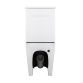 Унитаз-компакт Qtap Robin Ultra Quiet безободочный с сиденьем Soft-close QT13226089AW - 7