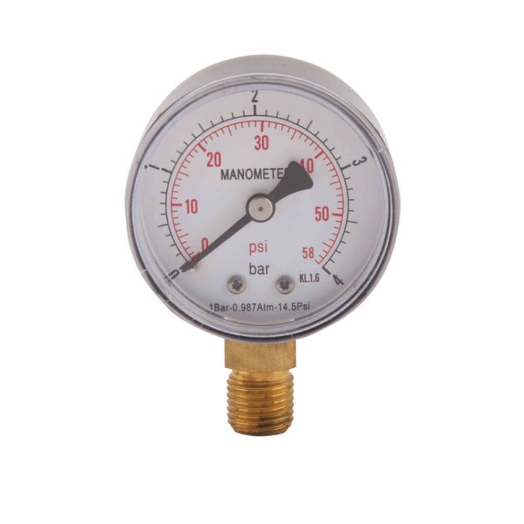Манометр SD Plus 50мм 1/4&amp;quot;, нижнее подключение 4 бар SD1704B - 1