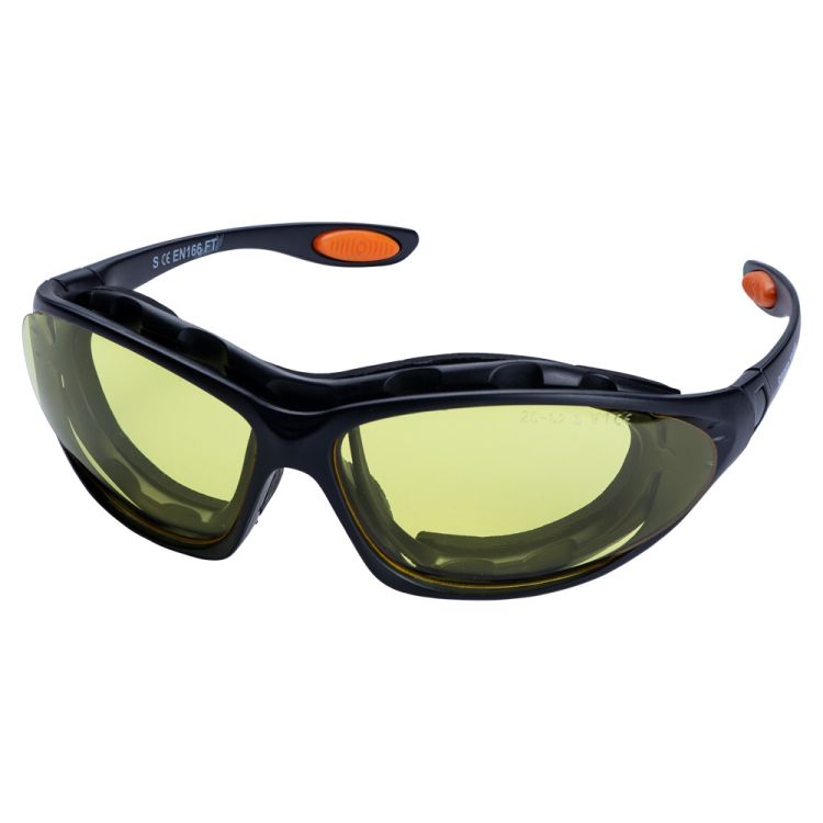 Набір окуляри захисні з обтюратором і змінними дужками Super Zoom anti-scratch, anti-fog (бурштин) Sigma (9410921) - 1